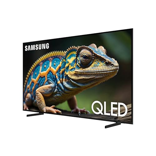 SAMSUNG 32-Inch Class QLED 4K Q60D Series Quantum HDR Smart TV w/Object Tracking Sound Lite, Motion Xcelerator, Slim Design, Gaming Hub, Alexa Built-in (QN32Q60D, 2024 Model)