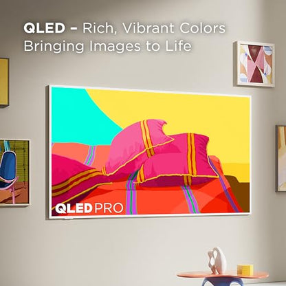 TCL 55-Inch Class QLED 4K Smart NXTFRAME TV with Google TV (55A300W, 2024 Model) Dolby Vision HDR & Dolby Atmos, Built-in Google Assistant with Voice Remote, Works with Alexa, Streaming Television