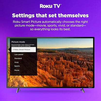 Hisense 40-Inch Class A4 Series FHD 1080p Smart Roku TV with Alexa Compatibility (40A4NR, 2024 Model) - Dolby Audio, Slim Bezel Design, Google Assistant