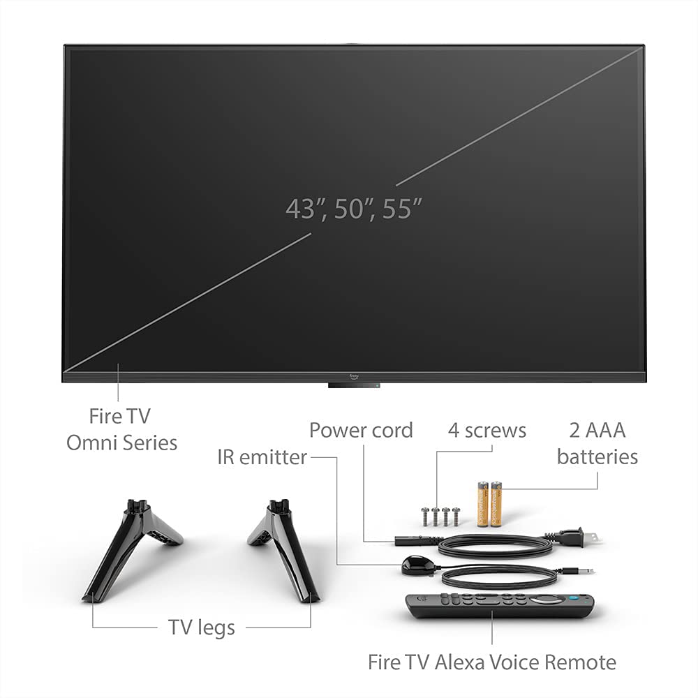 Amazon Fire TV 55" Omni Series 4K UHD smart TV, hands-free with Alexa