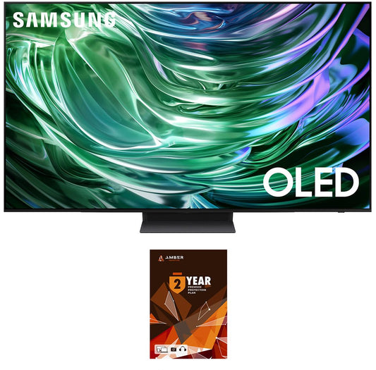 Samsung QN65S90DAFXZA 65 Inch 4K OLED Smart TV with Dolby Atmos and 2 Year Amber Protection Plan (2024)