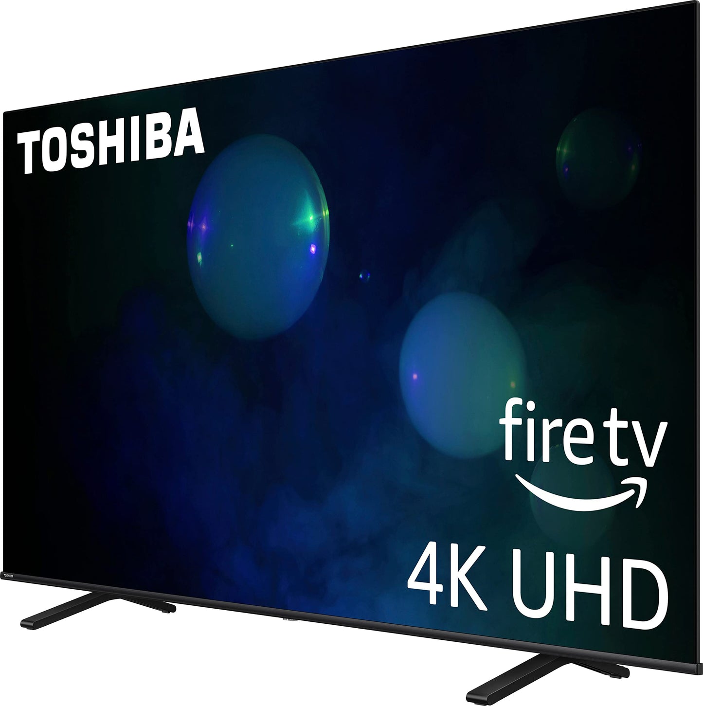 TOSHIBA 65-inch Class C350 Series LED 4K UHD Smart Fire TV with Alexa Voice Remote (65C350LU, 2023 Model)