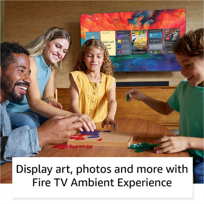 Amazon Fire TV 55" Omni QLED Series 4K UHD smart TV, Dolby Vision IQ, Fire TV Ambient Experience, local dimming, hands-free with Alexa