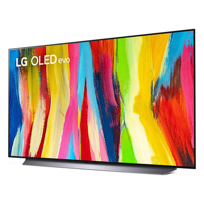 LG C2 Series 48-Inch Class OLED evo Smart TV OLED48C2PUA, 2022 - AI-Powered 4K TV, Alexa Built-in, Dark Silver