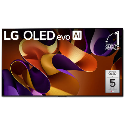 LG 83-Inch Class OLED evo G4 Series Smart TV 4K Processor Flat Screen with Magic Remote AI-Powered with Alexa Built-in (OLED83G4WUA, 2024)