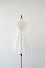 Off white backless bridesmaid dress short party prom cocktail wedding guest dress summer party dress White dress - KATE