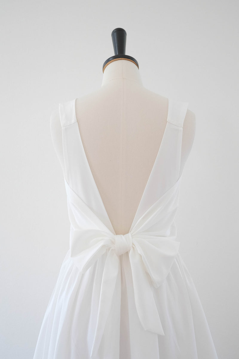 Off white backless bridesmaid dress short party prom cocktail wedding guest dress summer party dress White dress - KATE