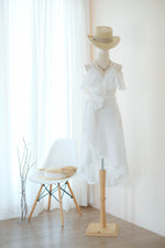 ROSE - Off white bridesmaid wrap dress