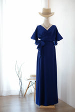 ROSE - Royal blue floor length bridesmaid dress